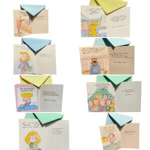 41 New Funny Vintage Characters Birthday Getting Older Greeting Cards Envelopes